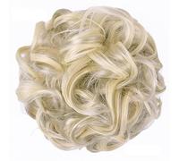 Messy Bun Hair Piece for Women 1pc Messy Bun Hair Slice Synthetic Curly Ponytail Extensions Elastic Bungee Ties for Daily Wear Hair Bun Piece(J88H613)