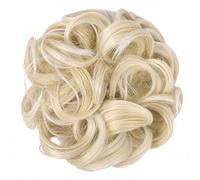 Messy Bun Hair Piece for Women 1pc Messy Bun Hair Slice Synthetic Curly Ponytail Extensions Elastic Bungee Ties for Daily Wear Hair Bun Piece(22T613)