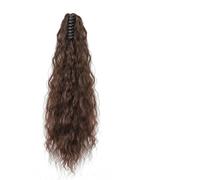 Messy Bun Hair Piece for Women 22inches Messy Bun Long Curly Wavy Synthetic Claw Clip Ponytail Braid Extension Women Hair Accessories Hair Bun Piece(SU88 4)