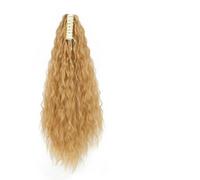 Messy Bun Hair Piece for Women 22inches Messy Bun Long Curly Wavy Synthetic Claw Clip Ponytail Braid Extension Women Hair Accessories Hair Bun Piece(SU88 27)