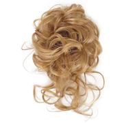 Messy Bun Hair Piece for Women,Natural Fluffy Donut Updo with Elastic Band,Lightweight Ponytail Extension Hair Pieces for Daily Wear Hair Ponytail for Women Girls(Dark blonde)