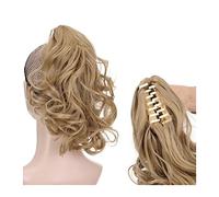 Messy Bun Hair Piece for Women Short Wavy Ponytail Hair Extensions Ladies Synthetic Ponytail Claw Clip For Everyday Use Party Ponytail Wig Hair Bun Hair Extensions Hair Scrunchies(02)