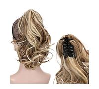 Messy Bun Hair Piece for Women Short Wavy Ponytail Hair Extensions Ladies Synthetic Ponytail Claw Clip For Everyday Use Party Ponytail Wig Hair Bun Hair Extensions Hair Scrunchies(04)