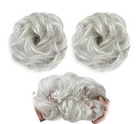 Messy Bun Hair Piece for Women Synthetic Bun Messy Donut Curly with Elastic Rubber Band Ponytail Extensions Hair for Women Hair Bun Piece(1001A)