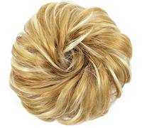 Messy Bun Hair Piece for Women Synthetic Messy Bun Donut Ponytail Hair Extensions with Elastic Rubber Band for Women Hair Bun Piece(27H613)