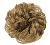 Messy Bun Hair Piece for Women Synthetic Messy Bun Donut Ponytail Hair Extensions with Elastic Rubber Band for Women Hair Bun Piece(12-27A-613)