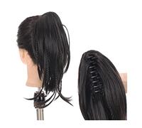 Messy Bun Hair Piece for Women Women's Synthetic Short Straight Hair Bun Lengthened Ponytail Claw Clip Plus Braided Ponytail Straight Hair Extensions Hair Extensions Hair Scrunchies(05)