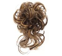 Messy Bun Hair Piece Synthetic Extension with Elastic Band Rubber Curly Wavy Ponytail Hair Bun Piece