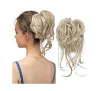 Messy Bun Hair Piece Tousled Updo Extension Elastic Hair Pieces Curly Scrunchie For Women Elegant or Chic Look(Dirty Blonde)