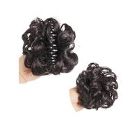 Messy Bun Hair Piece Wavy Curly Synthetic Hair Bun Extensions with Claw Clip, Natural Looking Tousled Chignon for Women Girls Elegant or Chic Look(4)