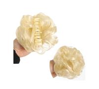Messy Bun Hair Piece Wavy Curly Synthetic Hair Bun Extensions with Claw Clip, Natural Looking Tousled Chignon for Women Girls Hair Ponytail for Women Girls(613)