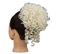 Messy Bun Hair Pieces,Wavy Curly Hair Chignon Clip in Drawstring Hairpieces,Updo Donut Bun Synthetic Fake Ponytail for Women(60)