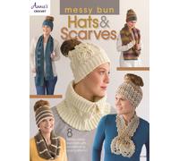 Messy Bun Hats & Scarves : 8 Trendy Messy Bun Hats with Coordinating Scarf Patterns!