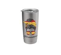 Messy Bun Lady Formentera Ibiza Spain Stainless Steel Insulated Tumbler