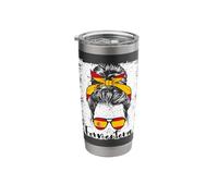 Messy Bun Lady Formentera Ibiza Spain Stainless Steel Insulated Tumbler