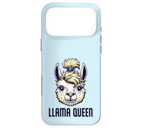 Messy Bun Llama Queen Women Funny Llama Lovers Case for iPhone 17 Pro Max