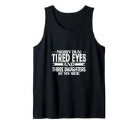Messy Bun Mom - Three Daughters Tank Top