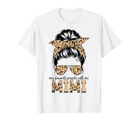 Messy Bun Mother's Day My Favorite People Call Me Mimi T-Shirt