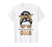 Messy Bun Mother's Day My Favorite People Call Me Oma T-Shirt