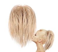 Messy Bun Ponytail Clip, Nonslip Messy Wig Curly Bun, Fake Hair Curly Ponytail Extension Claw Clip, Hairstyle Accessories for Women Shopping Daily Performance Outgoing Dating and Work