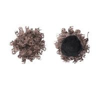 Messy Bun, Short Curly Drawstring ,Extension Loose Bun Hair ,Pieces for Women High Temperature Synthetic Bun Extension 60g Black (10-0906)