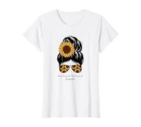 Messy Bun Sunflower Born to Guide Human Design Projector T-Shirt