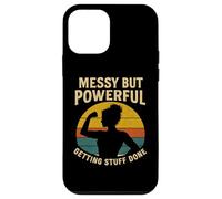 Messy But Powerful Getting Stuff Done Retro Strong Women Case for iPhone 12 mini