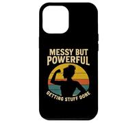 Messy But Powerful Getting Stuff Done Retro Strong Women Case for iPhone 12 Pro Max