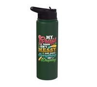 Messy Craft Room Everything On Display Crafter Stainless Steel Insulated Water Bottle