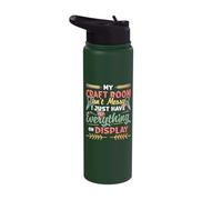 Messy Craft Room Everything On Display Crafter Stainless Steel Insulated Water Bottle