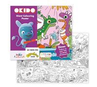 Messy goes to OKIDO - Dinosaur Colouring sheets for kids -100 x 70cm Colouring Poster - for 3-7 year olds