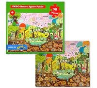 Messy goes to OKIDO Puzzle 50 Piece Nature Puzzles for 4+ year olds - Jigsaw Puzzles for Kids