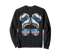 Messy Hair Bun Scandinavia Viking Norse Icelandic Iceland Sweatshirt
