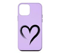 Messy Hand Drawn Heart Scribble - Lilac Case for iPhone 12 mini