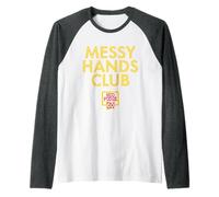 Messy Hands Club Raglan Baseball Tee