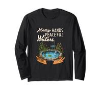 Messy Hands Peaceful Waters Pond Builder Long Sleeve T-Shirt