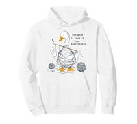 Messy Knitting Goose Yarn Crafter Masterpiece Design Pullover Hoodie