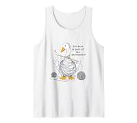 Messy Knitting Goose Yarn Crafter Masterpiece Design Tank Top