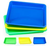 Messy Play Trays for Kids 6 Pack, 27.5 x 21.2 cm, Reusable Sensory Trays