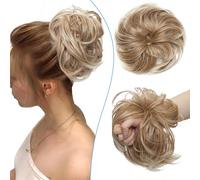 Messy Updo Buns for Women Synthetic Hair Ponytail Scrunchies Donut Chignons Hairpieces Extensions Sandy Brown to Bleach Blonde