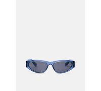 Messy Weekend Blade Sunglasses - Transparent Blue/Transparent/Grey - Messy Weekend / One Size