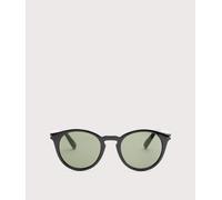 MESSYWEEKEND Mens Hobbes Sunglasses - Colour: Black-Green Lens - Size: One Size