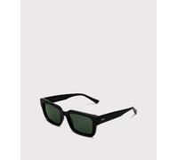 MESSYWEEKEND Mens Louie Sunglasses - Colour: Black-Green Lens - Size: One Size
