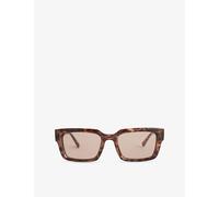 Messyweekend Mens Messyweekend Louie Rectangle-Frame Sunglasses Egyptian Tortoise Brown