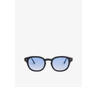 Messyweekend Mens Messyweekend Louie Round-Frame Acetate Sunglasses Black Gradient Blue
