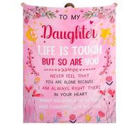 MestectPET 70.9" x 55.1" Daughter Blanket From Mum Dad - Fluffy Present for Birthday, Wedding, Anniversary, Graduation, Christmas - Girl Gift Ideas