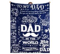 MestectPET Dad Blanket Birthday Gifts From Daughter Son 70.9" x 55.1", Fluffy Blanket Presents for Father's Day, Birthday, Christmas, Valentine's Day