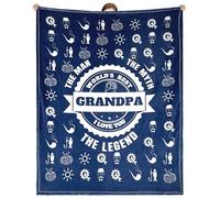 MestectPET Grandad Gifts, Fathers Day 70.9" x 55.1" Blanket Gifts, Gifts for Grandad from Grandchildren, Fluffy Blanket Presents for Father's Day, Birthday, Christmas