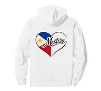 Mestiza Filipino American Philippines Pride Heart Flag Pullover Hoodie