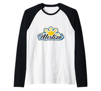 Mestizo Filipino American Pride Philippines Sun Design Raglan Baseball Tee